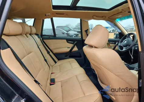 2007 BMW X3 3.0Si из США, поврежденный, VIN WBXPC93497WJ01329